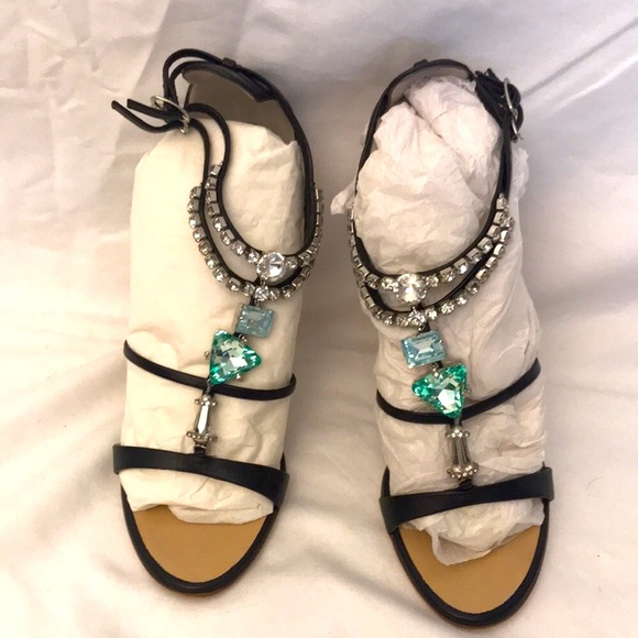 Giuseppe Zanotti 38 EU Black w/ Crystals - Picture 9 of 13